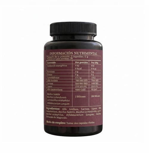 ENZIMAS + PROBIÓTICOS + PREBIÓTICOS