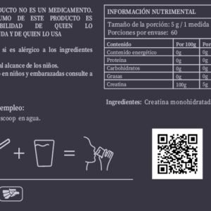 Creatina Monohidratata en polvo