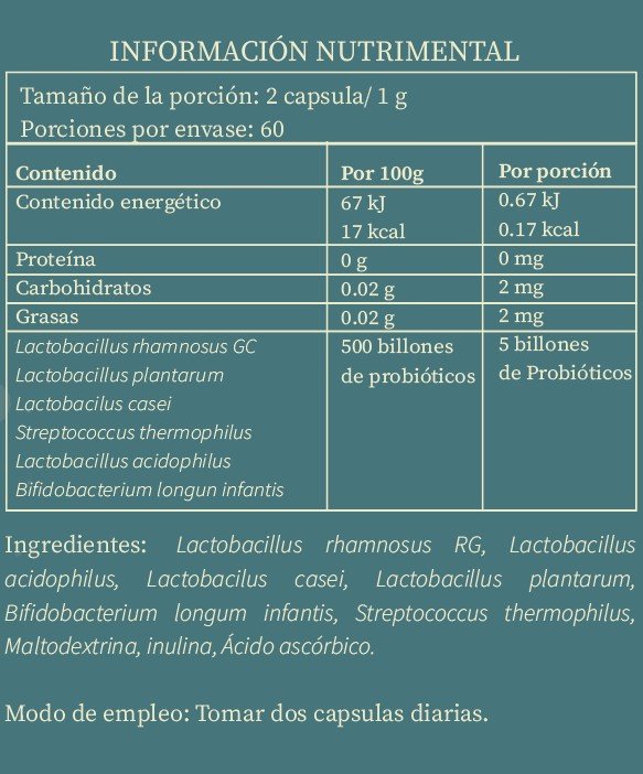 Probióticos + Prebióticos Gold