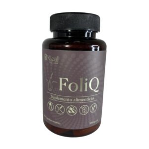. . . . . . . .   F   o   l   i     Q  . . . . . . . .  |L-cistína|Zinc |Hierro| Biotina |Vitaminas B1 B2 B3 B6 B12 C E
